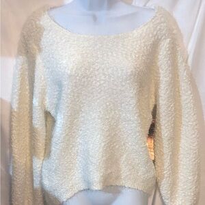 Almost Famous Cozy White Sweater - XL, NWT